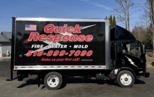 Quick Response fire, water, mold service truck