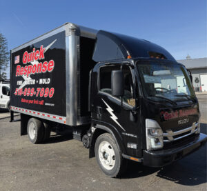 Quick Response fire, water, mold service truck